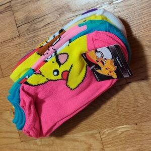 BNWT 6 pairs of Low-cut Pokemon socks